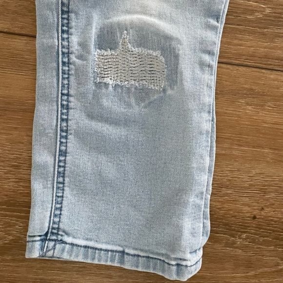 Bundle of 2! Justice Waistband Light Wash Jeans & Justice Kitty Tank Top Sz 18 - Picture 3 of 10